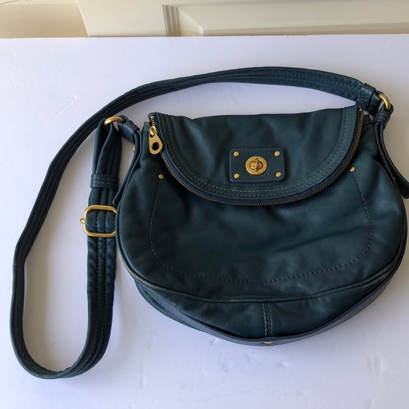 Marc By Marc Jacobs Handbags - Marc by Marc Jacobs Turquoise Leather Crossbody